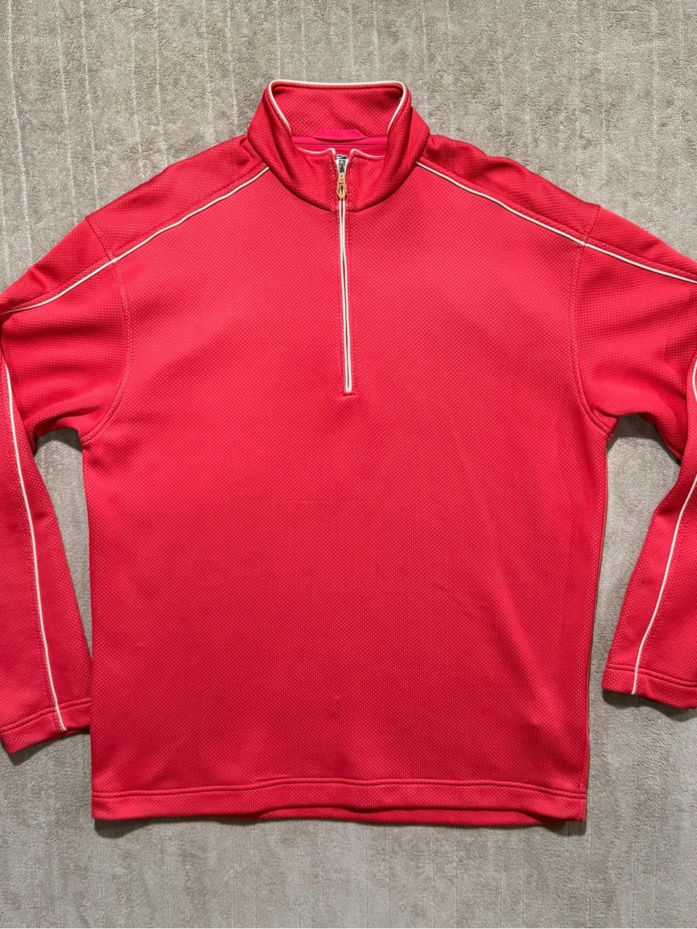 Men’s Nike Golf Sphere Dry Red 1/4 Zip Pullover Dadcore Preppy Active Outdoors